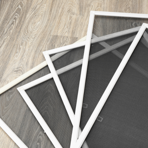 A stack of window screens