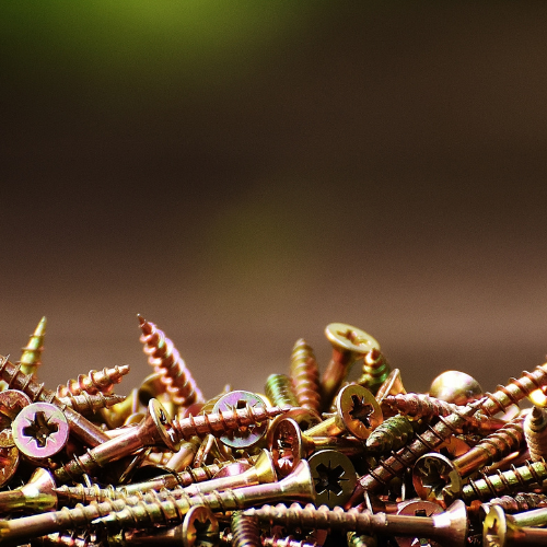 Wood screws.